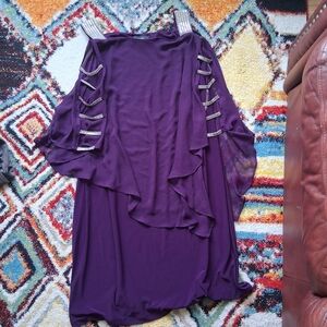 Womens Purple And Dimond Dress